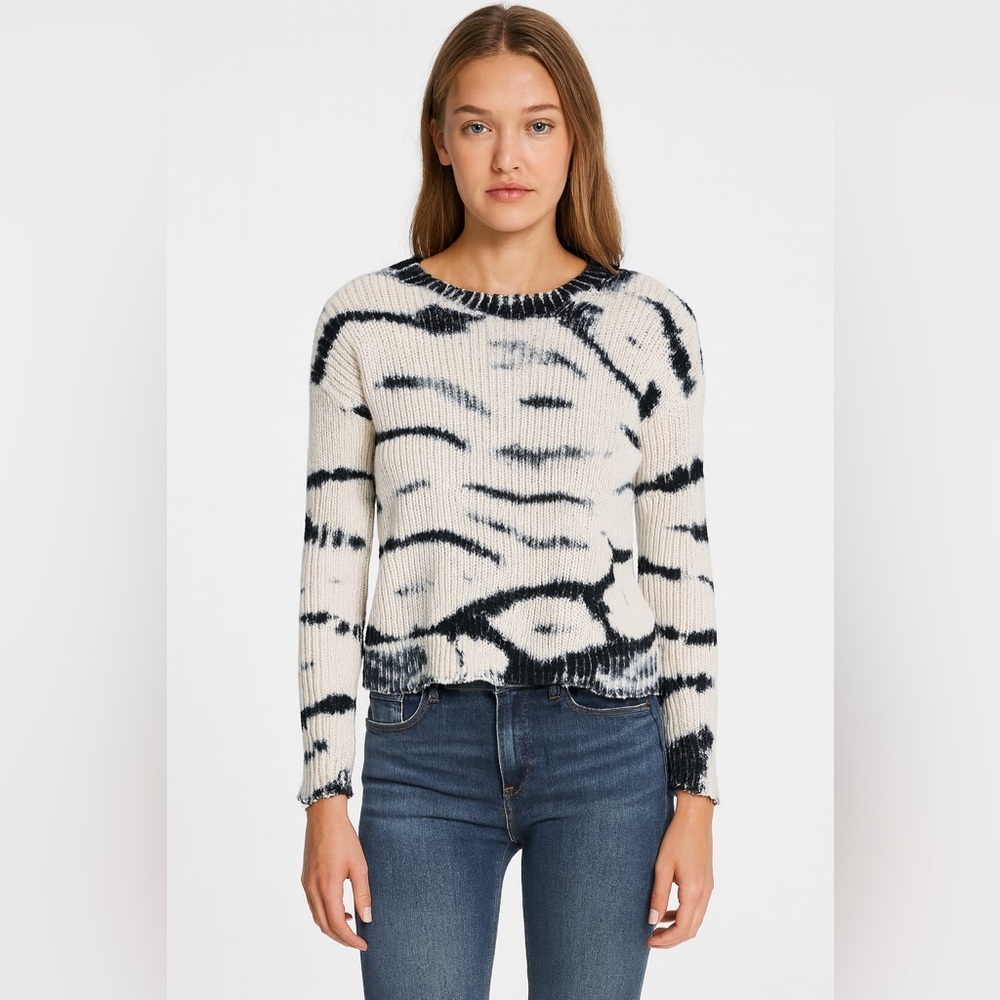 Generation Love Choose Love Silk Cotton Blend Tye Dyed Sweater